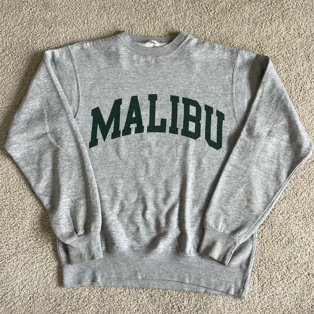Brandy Melville Gray Malibu Sweatshirt